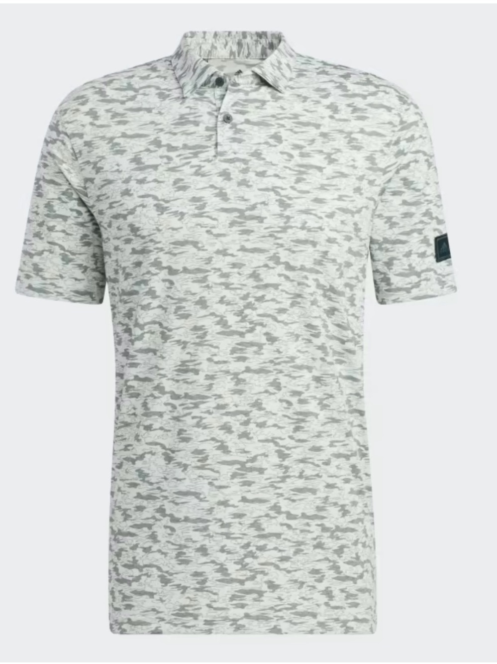 Adidas Go-To Camo Print Golf Polo Men’s Large Sage Green Performance